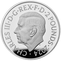 Real Casa de la Moneda Lunar: Año del Dragón 1 oz Plata 2024 Proof