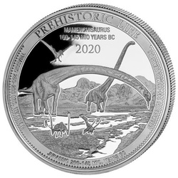 Congo: Vida Prehistórica - Mamenchisaurus 1 oz Plata 2020