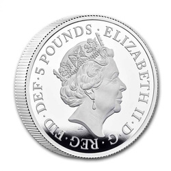 The Royal Tudor Beasts: The Yale of Beaufort 2 oz Silver 2023 Proof