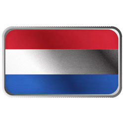 Scottsdale Mint Bar - színes holland zászló 1 uncia ezüst