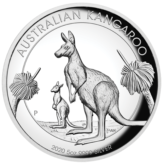 Australijski Kangur 5 uncji Srebra 2020 Proof High Relief
