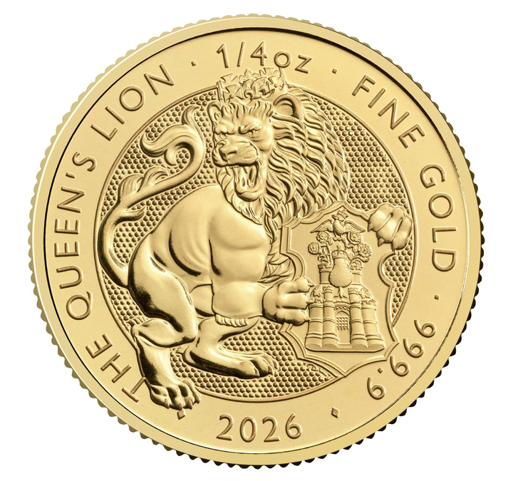 The Royal Tudor Beasts: The Queen’s Lion 1/4 Onza Oro 2026 