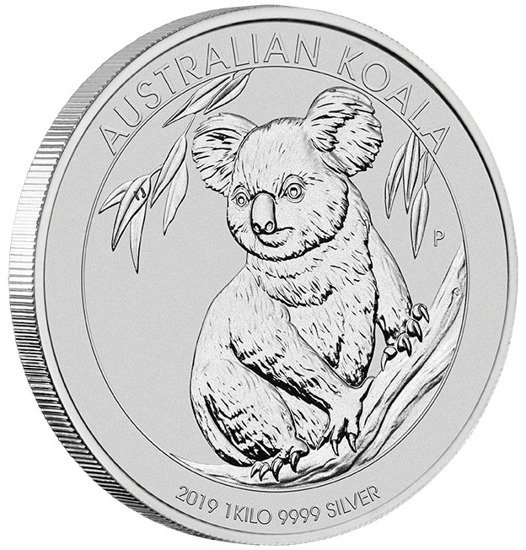 Koala 1000 gramů stříbra 2019