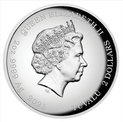 Tuvalu: Homer Simpson 2 oz Plata 2020 High Relief Proof