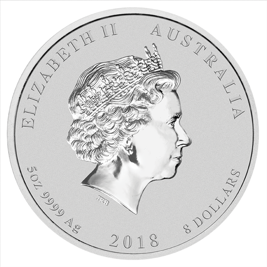 Lunar II: Rok Psa 5 uncji Srebra 2018