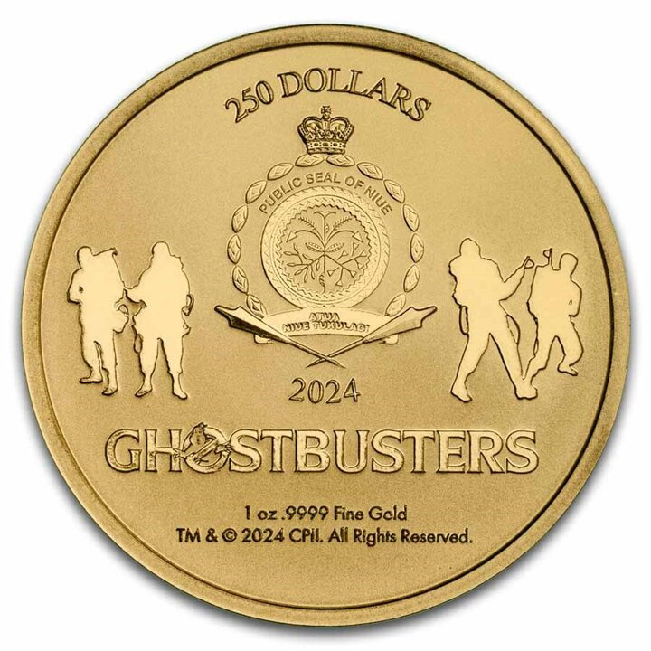 Niue: Ghostbusters - No Ghost Logo 1 oz Gold 2024 Coin