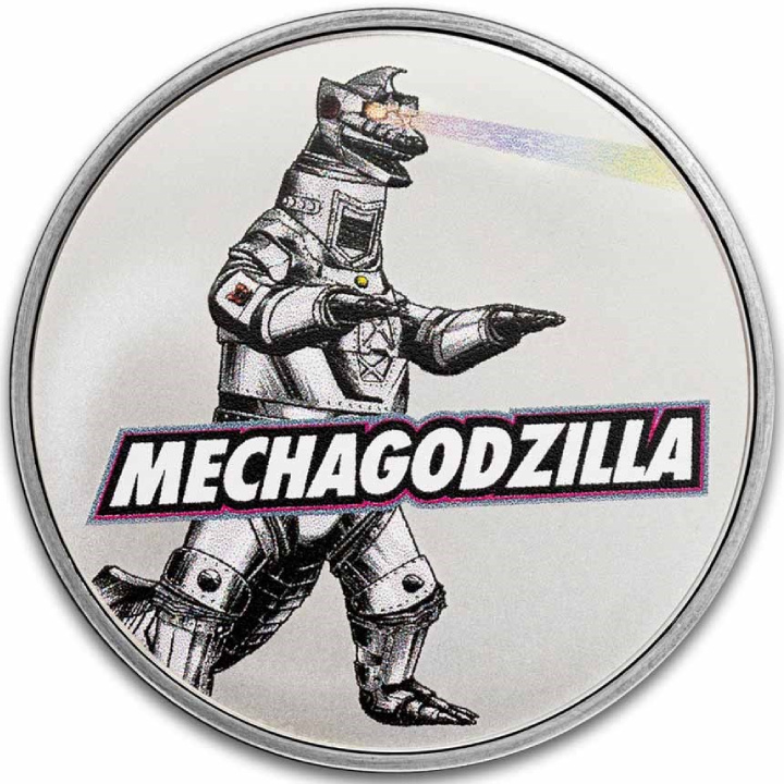 Niue: Godzilla vs Monsters - Mechagodzilla coloured 1 oz Silver 2024 Slab