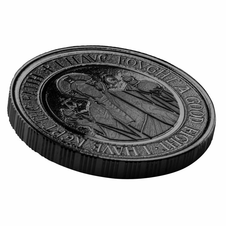 Samoa: Alfa y Omega 1/2 oz Plata 2021 Prueba Rodio Negro