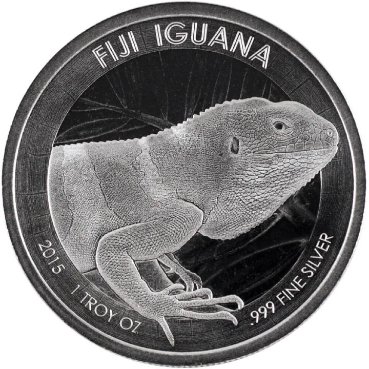 Figi: Iguana 1 oncia d'argento 2015 Prooflike