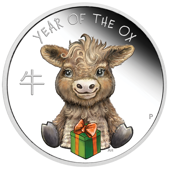 Lunar III : Petit Buffle 1/2 once d'argent 2021 Proof