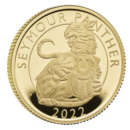 The Royal Tudor Beasts: Seymour Panther 1/4 uncji Złota 2022 Proof