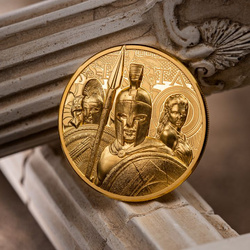 Îles Cook : Sparta 1 once d'or 2023 Proof Ultra High Relief