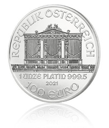 Wiener Philharmoniker 1 oz Platin 2021