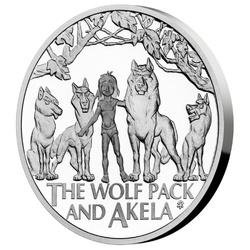 Niue: The Jungle Book - The Wolf Pack and Akela $1 Silver 2022 Proof