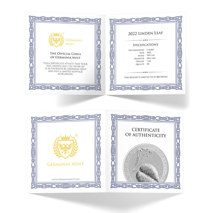 Linden Leaf 1 oz Silber 2022