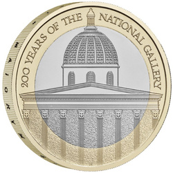 A Nemzeti Galéria 200 éves jubileuma £2 Réz-nikkel 2024