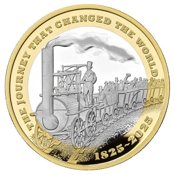 200 Years of the Modern Railway £2 Stříbro Proof