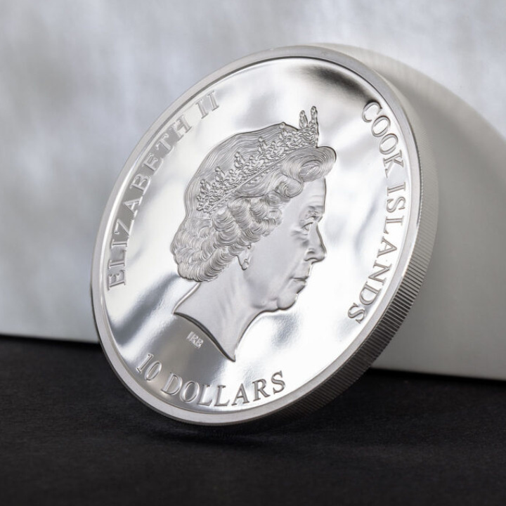 Cook Islands: Eye of a Fairytale - Kiss the Frog kolorowany 2 uncje Srebra 2023 Proof Ultra High Relief