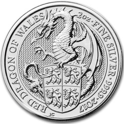 The Queen’s Beasts: Set of 10 coins 2 oz Silver 2016-2020