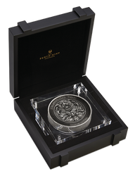 Dragon & Tiger 2000 gram Silver 2022 Antiqued High Relief