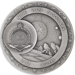 Niue: DC Comics – Superman színes 2 uncia ezüst 2023 Magas dombornyomott antikolt érme