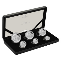 Zestaw 6 monet Britannia Srebro 2025 Proof
