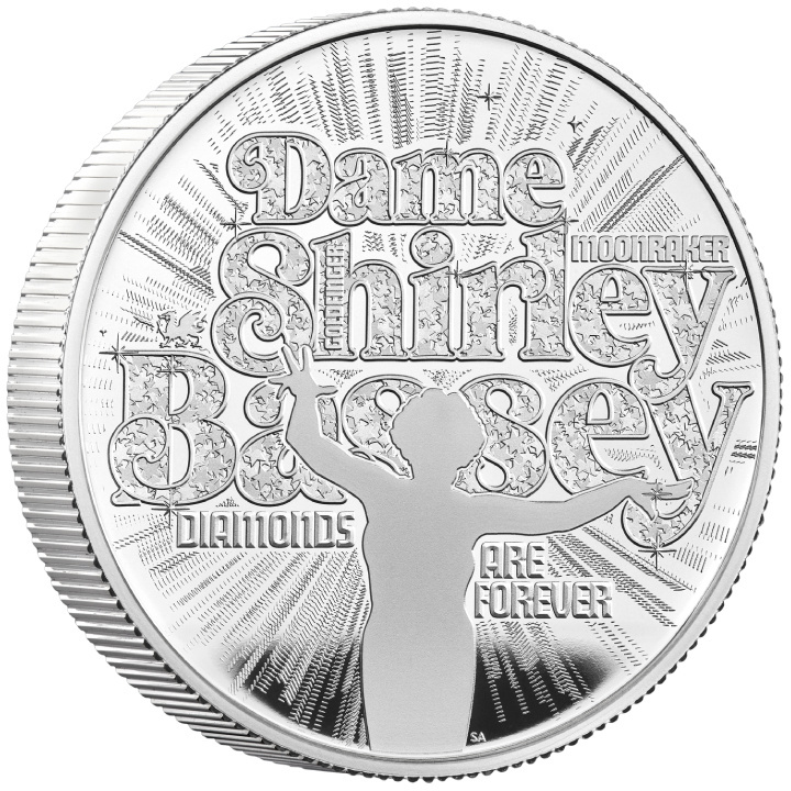 Dame Shirley Bassey 2 oz Plata 2023 Proof