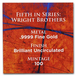 Niue: Icons of Inspiration: Wright Brothers 1 unce zlata 2022