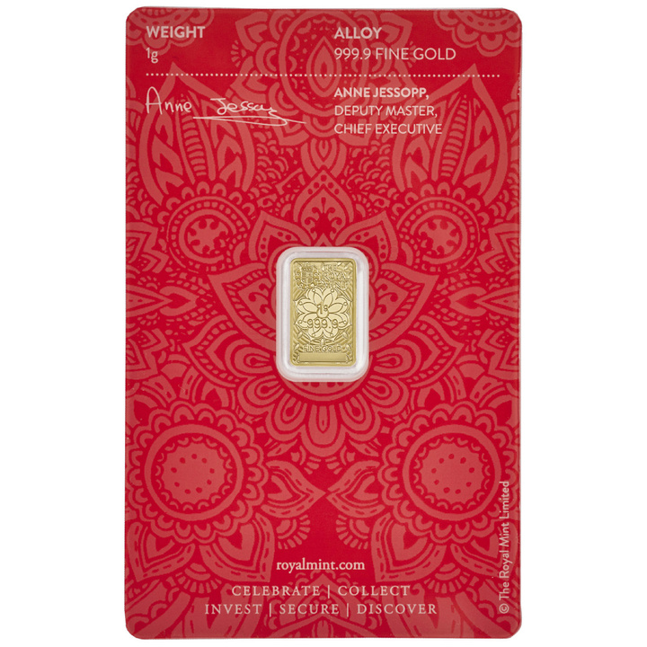 Lingou The Royal Mint - 1 g aur Ganesh