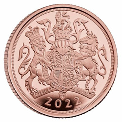 Great Britain: Gold Sovereign Elizabeth II 2022 Proof 