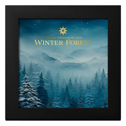 Isole Cook: Ornamento natalizio - Cielo stellato 1 oncia d'argento 2024 Silk Coin