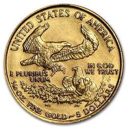 Aquila americana 1/10 oncia d'oro 1987 (MCMLXXXVII)