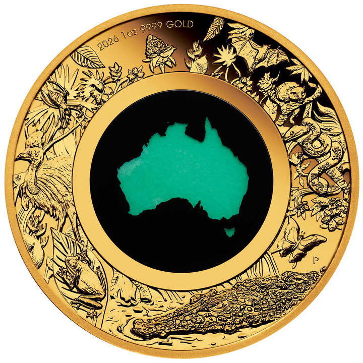 Gold Coin Great Southern Land 1 oz Gold 2026 Chrysoprase Proof