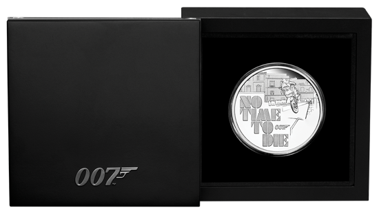 Tuvalu: James Bond 007 No Time To Die 1 oncia d'argento 2020
