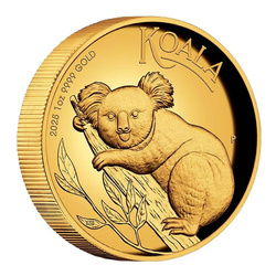 Koala 1 oncia d'oro 2025 Proof High Relief