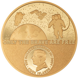 Cook Islands: Real Heroes - Astronaut 1 uncja Złota 2024 Proof 
