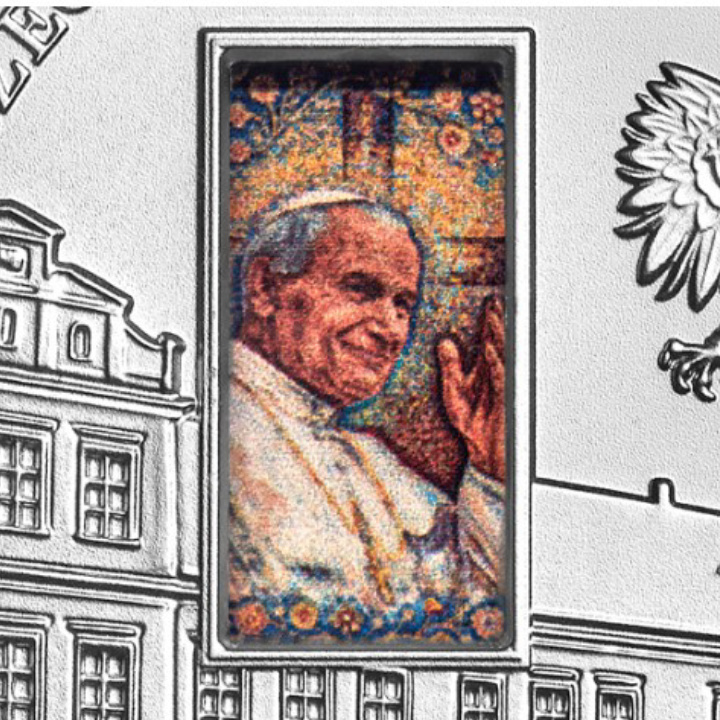 Biskupský palác v Krakově – Jan Pavel II. 2021 50 zlotých