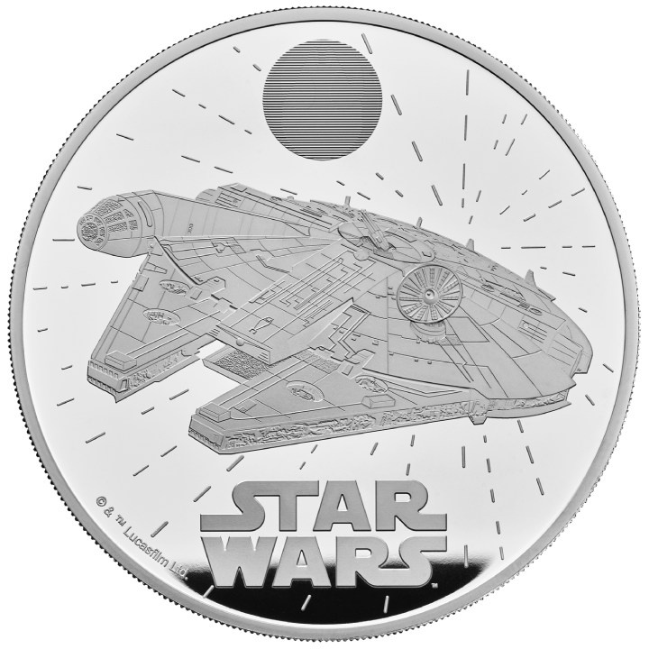 Star Wars: Millennium Falcon 5 oz Silver 2024 Proof
