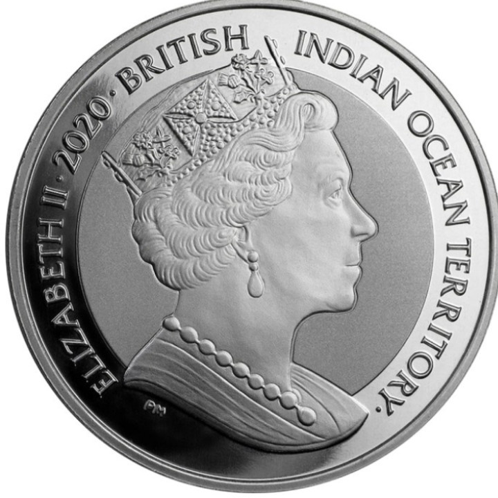 Territorio Británico del Océano Índico: Sea Turtle 1 Royal 1 oz Plata 2020