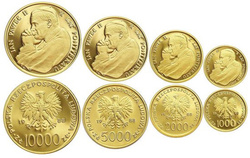 4-Coin set "X-years of the Pontificate of John Paul II" Proof