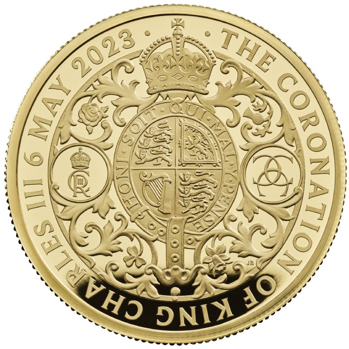L'incoronazione di Sua Maestà Re Carlo III 2 once d'oro 2023 Proof