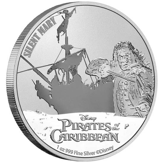 Niue: Pirates of the Caribbean - Silent Mary 1 oz Silver 2022