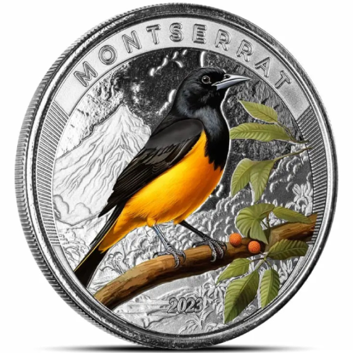 Montserrat: Oriole coloured 1 oz Silver 2023 Proof