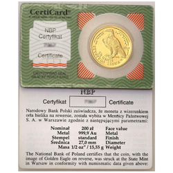 Bielik Eagle 1/2 uncia arany 2004