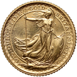 Britannia 1/10 d'once d'or 1987