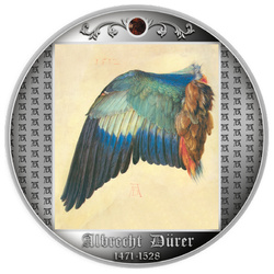Cameroon: Albrecht Dürer - Skrzydło Kraski kolorowane Srebro 2021 Proof