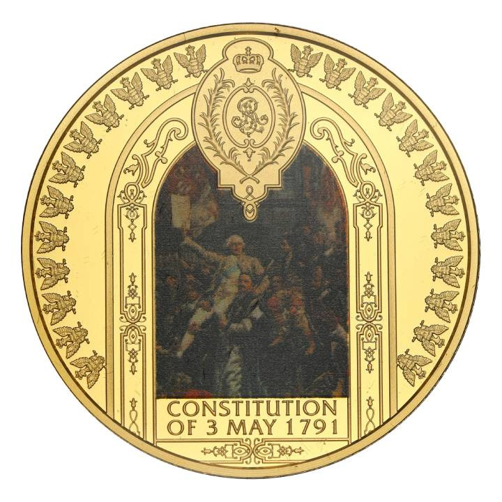 Niue: Verfassung vom 3. Mai 1 Unze Gold 2021 Polierte Platte