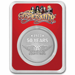 Niue: Aerosmith 50th Anniversary 1 oz Silver 2023 Coin