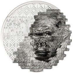 Cook Islands: Reconstruction Gorilla 2 onzas Plata 2025 Proof