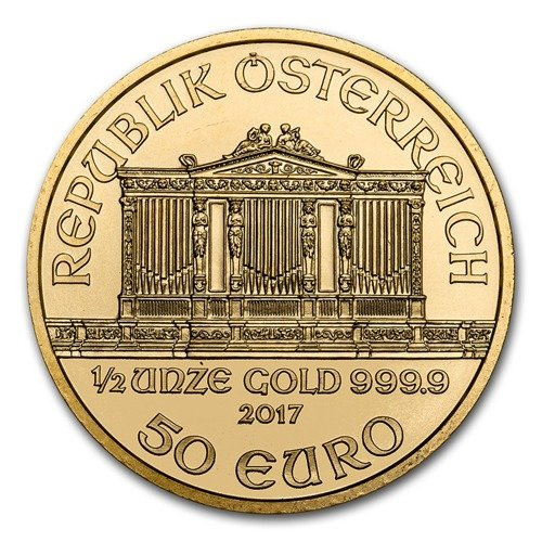 Wiedeński Filharmonik 1/2 uncji Złota 2018
